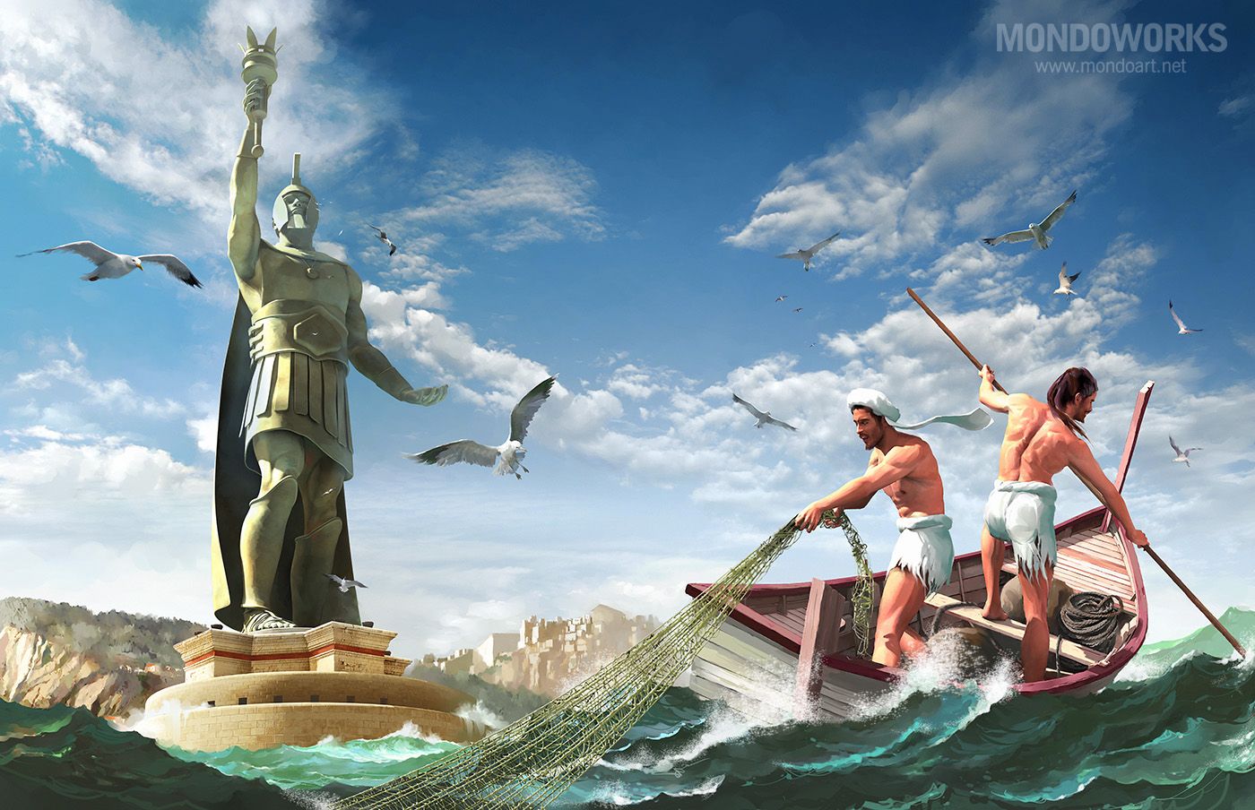 7 Wonders of the World Part 6 - The Colossus of Rhodes. — Steemit